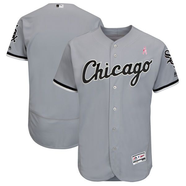 Men Chicago White Sox Blank Grey Mothers Edition MLB Jerseys->chicago white sox->MLB Jersey